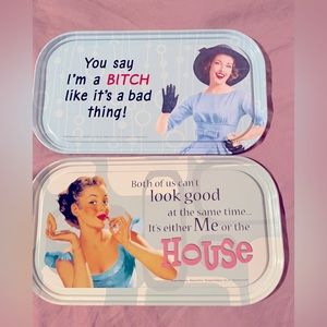 🌸🌹 Mini Tin Signs Refrigerator Magnets 🌹🌸